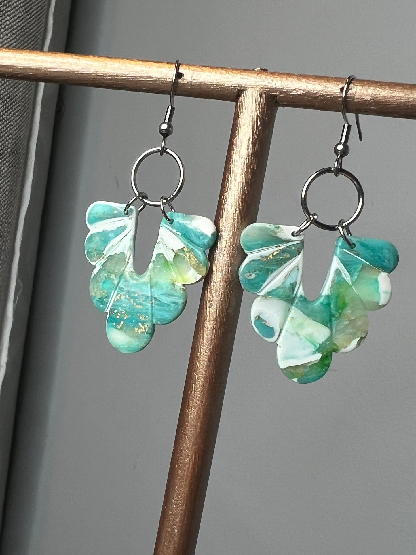 Faux Stone Handmade - Polymer Clay Earrings