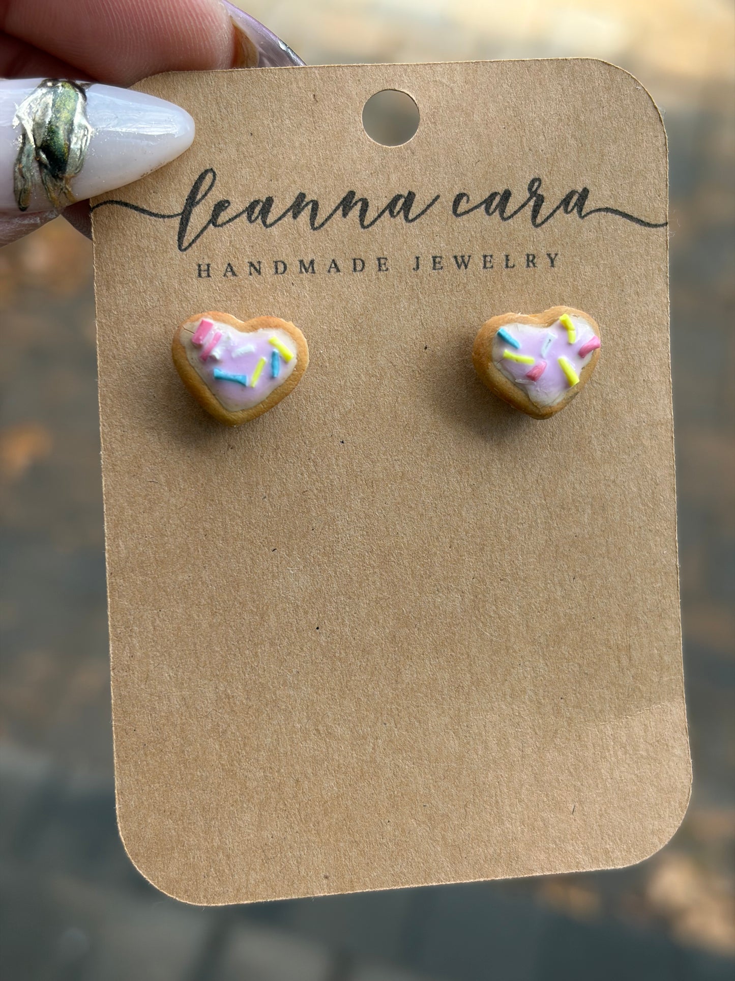 The cutest, tiniest Valentines stud earrings - Polymer Clay Earrings Studs