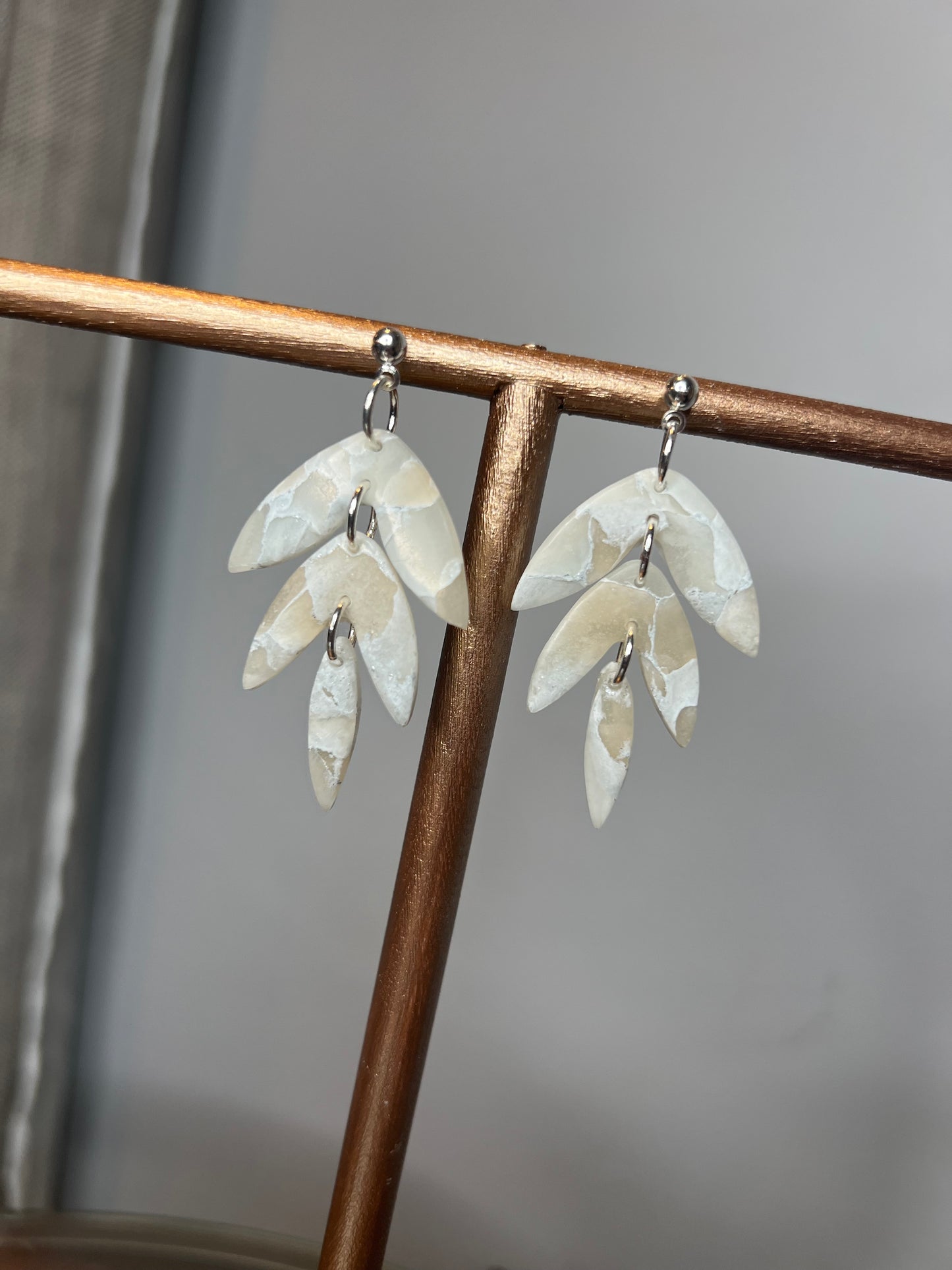 Faux Stone Handmade - Polymer Clay Earrings