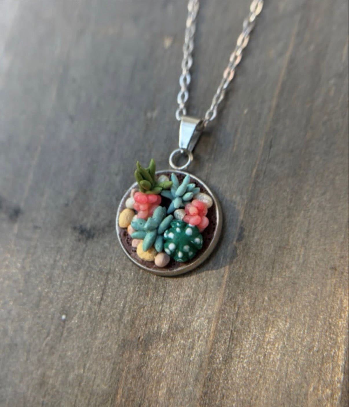 The worlds smallest Succulent Garden Pendant