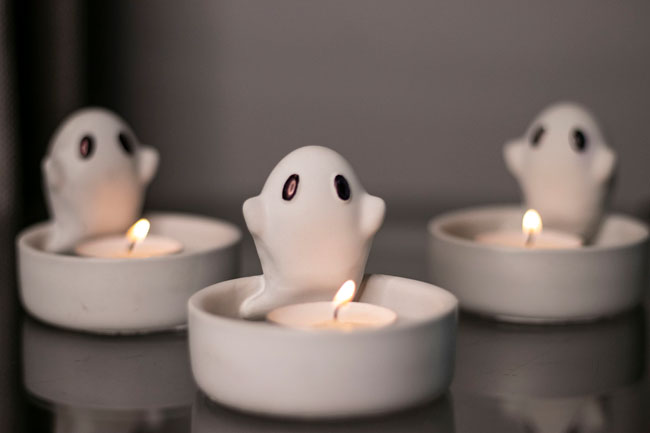 Cement Boo bowls - Tealight holder