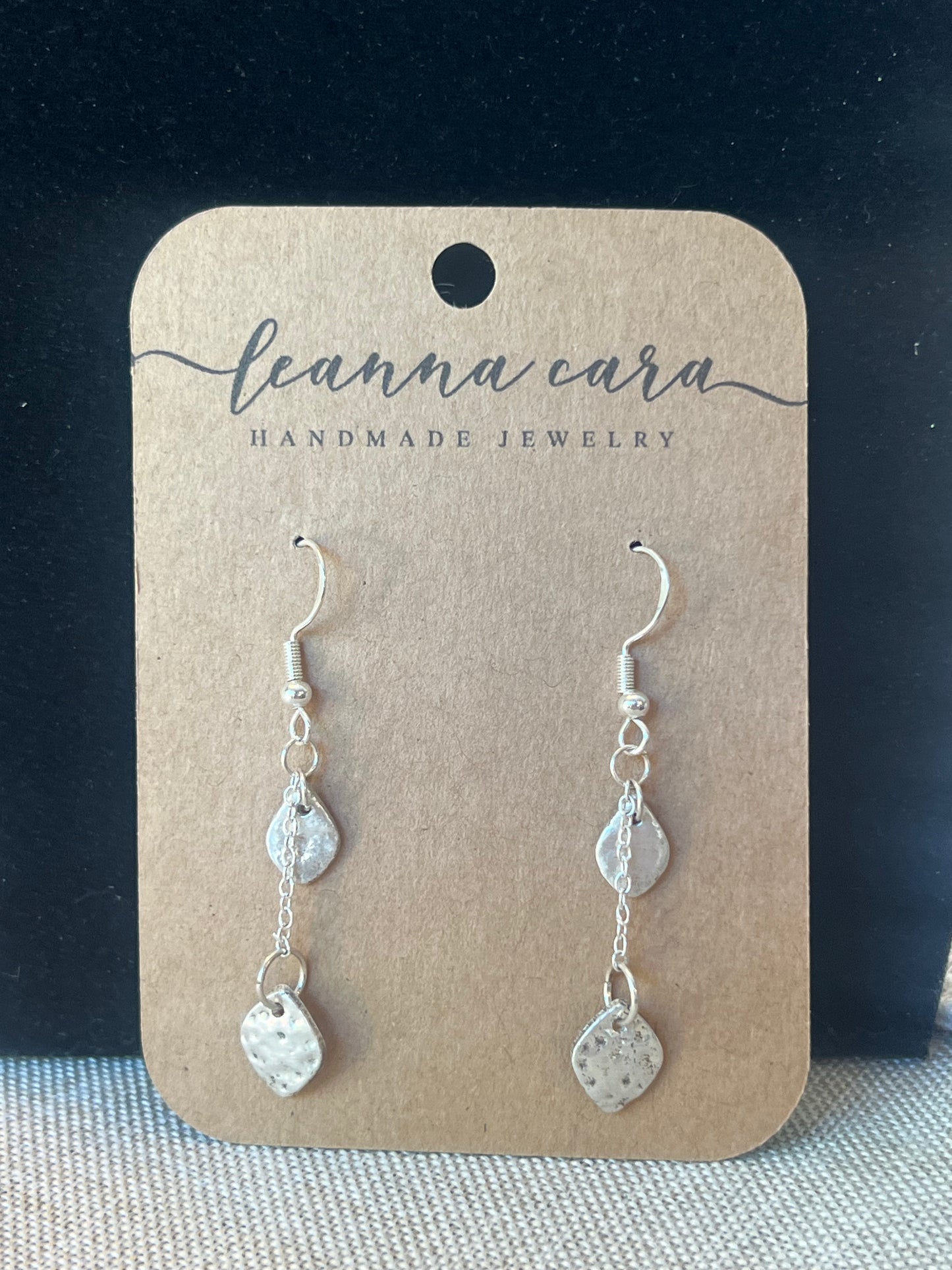 999 Silver Dangle drop earrings