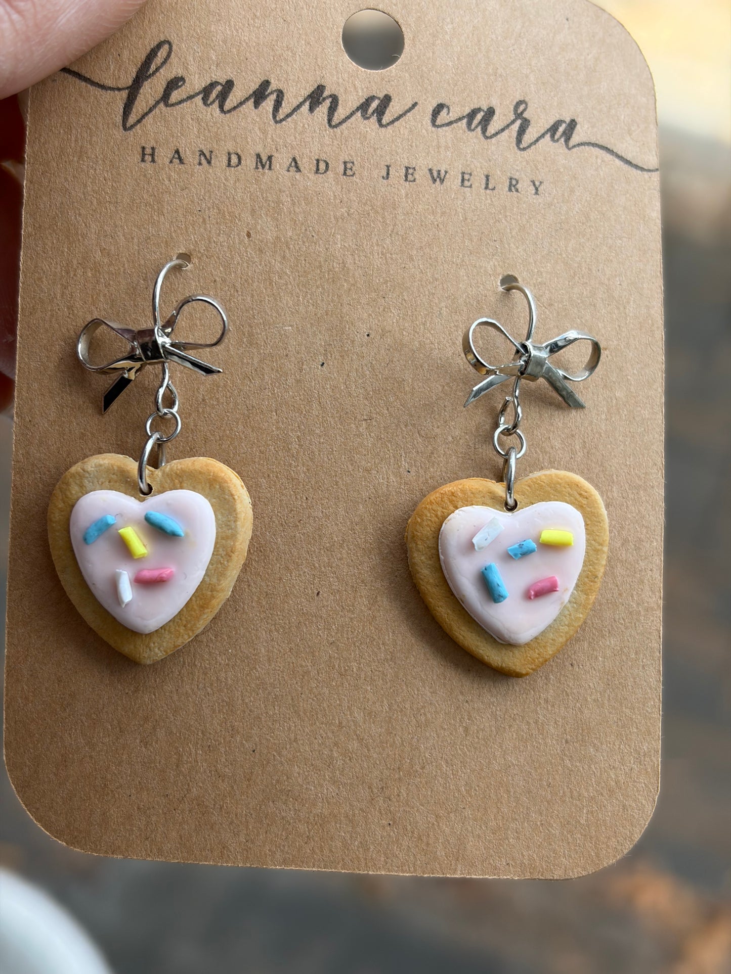 Valentine’s Day cookie Polymer Clay Earrings