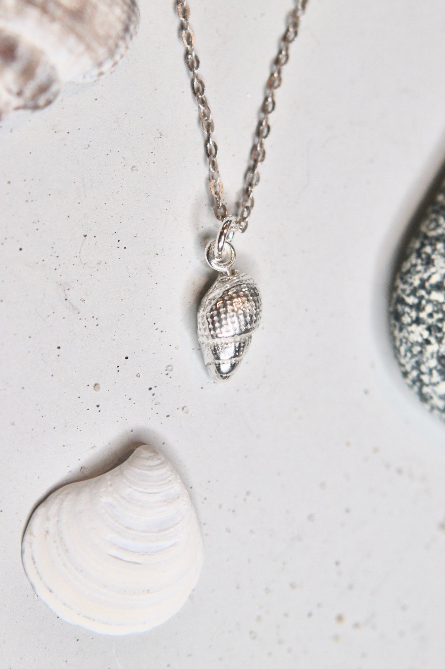 .999 Silver Dainty Sea Snail shell Necklace