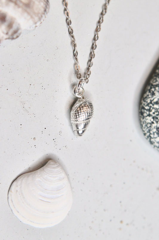 .999 Silver Dainty Sea Snail shell Necklace