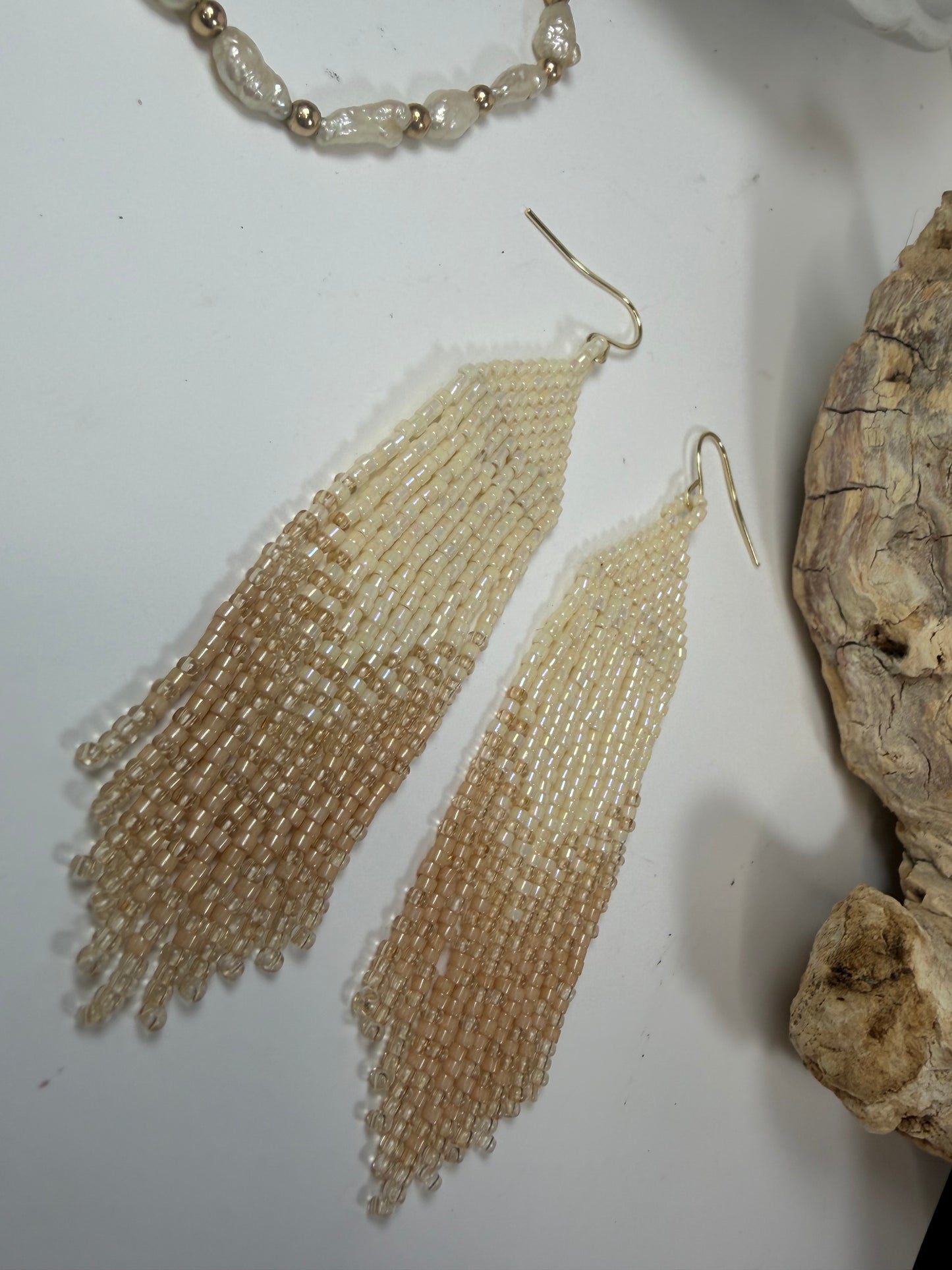 Handmade Miyuki beaded earrings