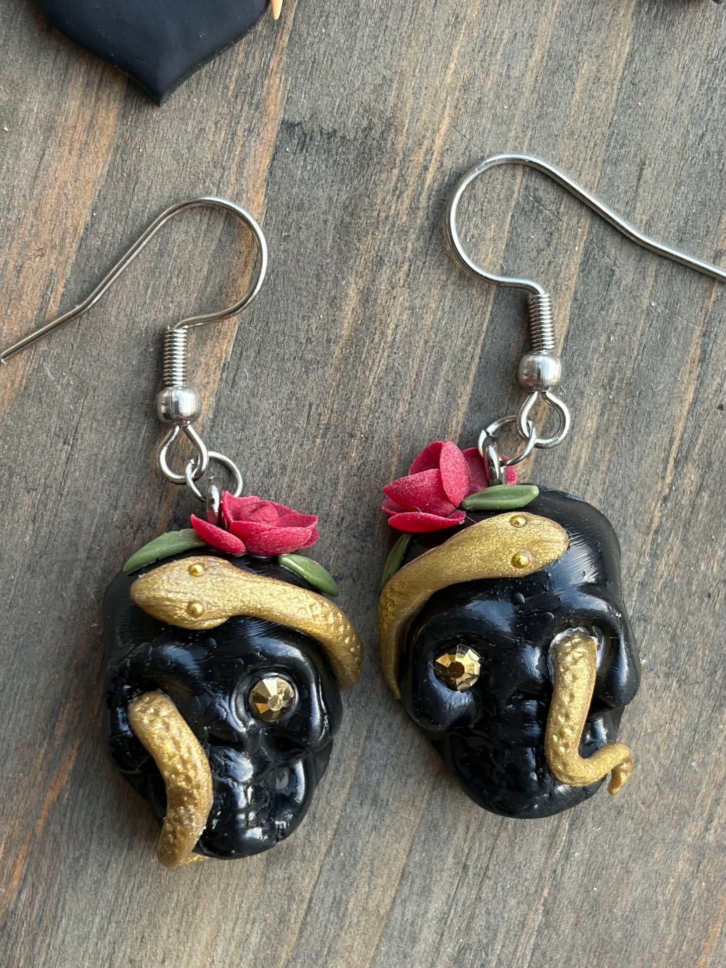 Snake Skull earrings