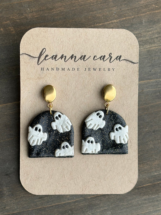 Halloween peek-a-BOO earrings small