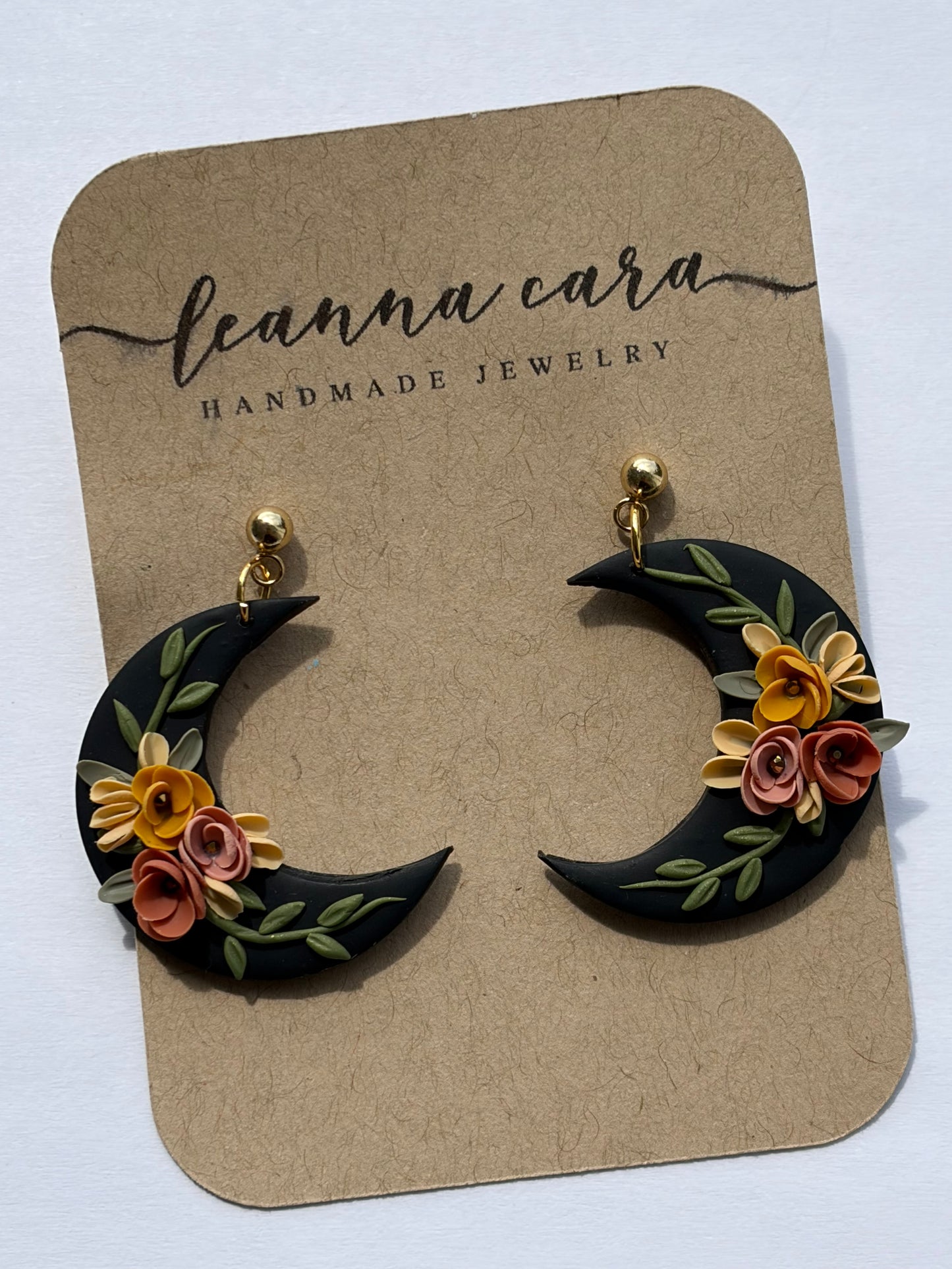 Fall Moon Earrings