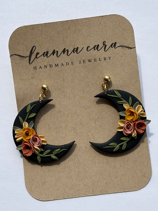 Fall Moon Earrings