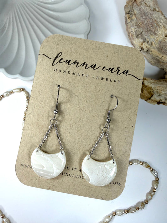 Faux Agate Polymer clay Earrings