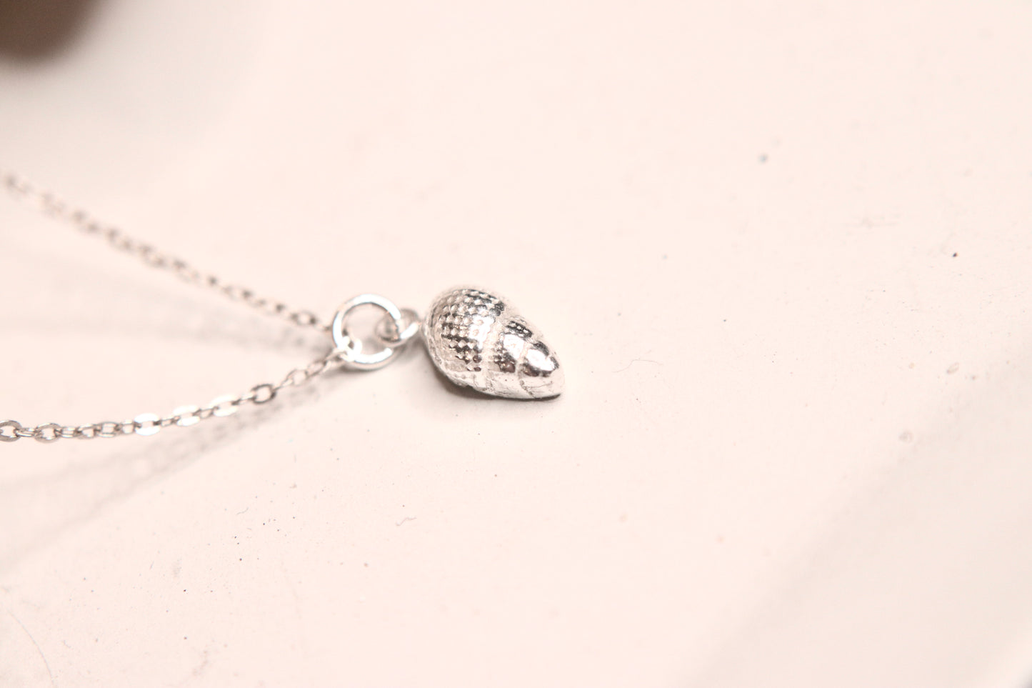 .999 Silver Dainty Sea Snail shell Necklace