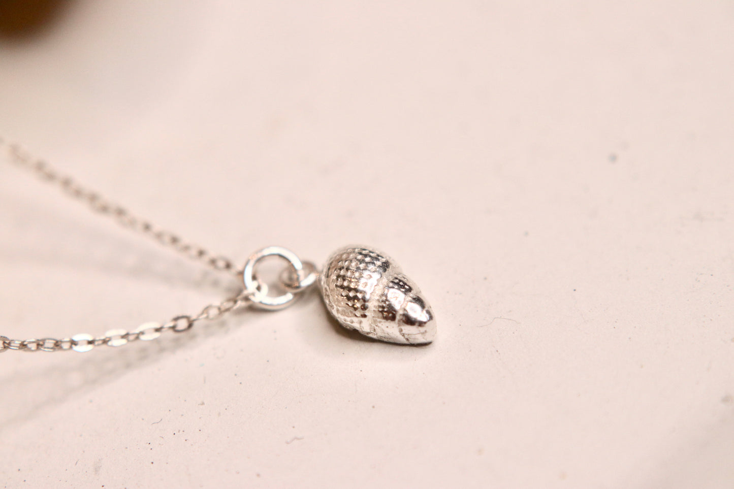 .999 Silver Dainty Sea Snail shell Necklace