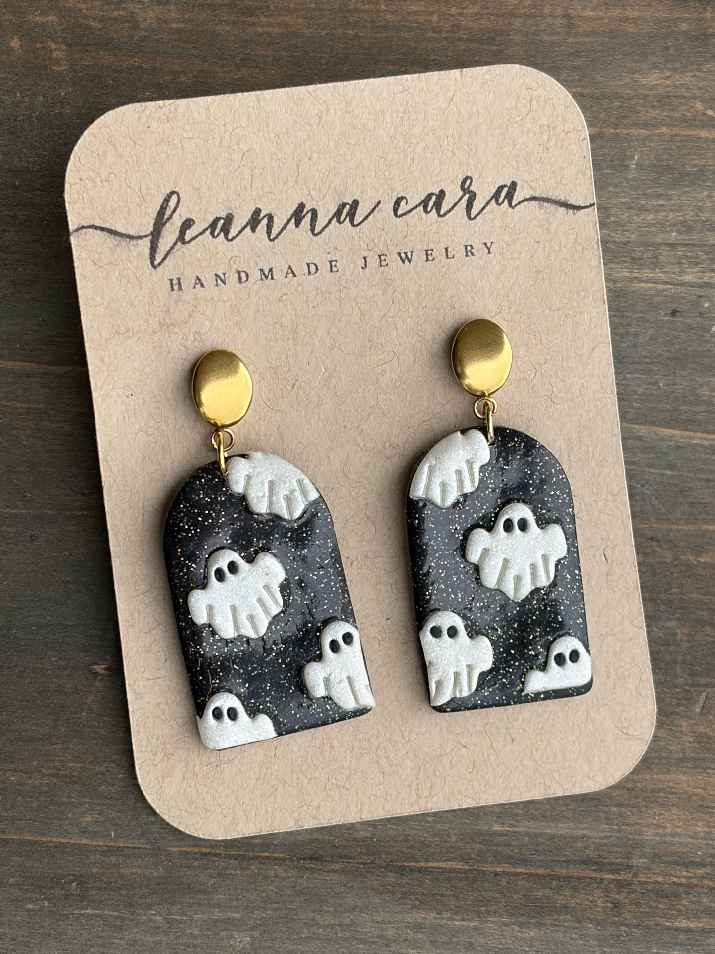 Halloween peek-a-BOO earrings