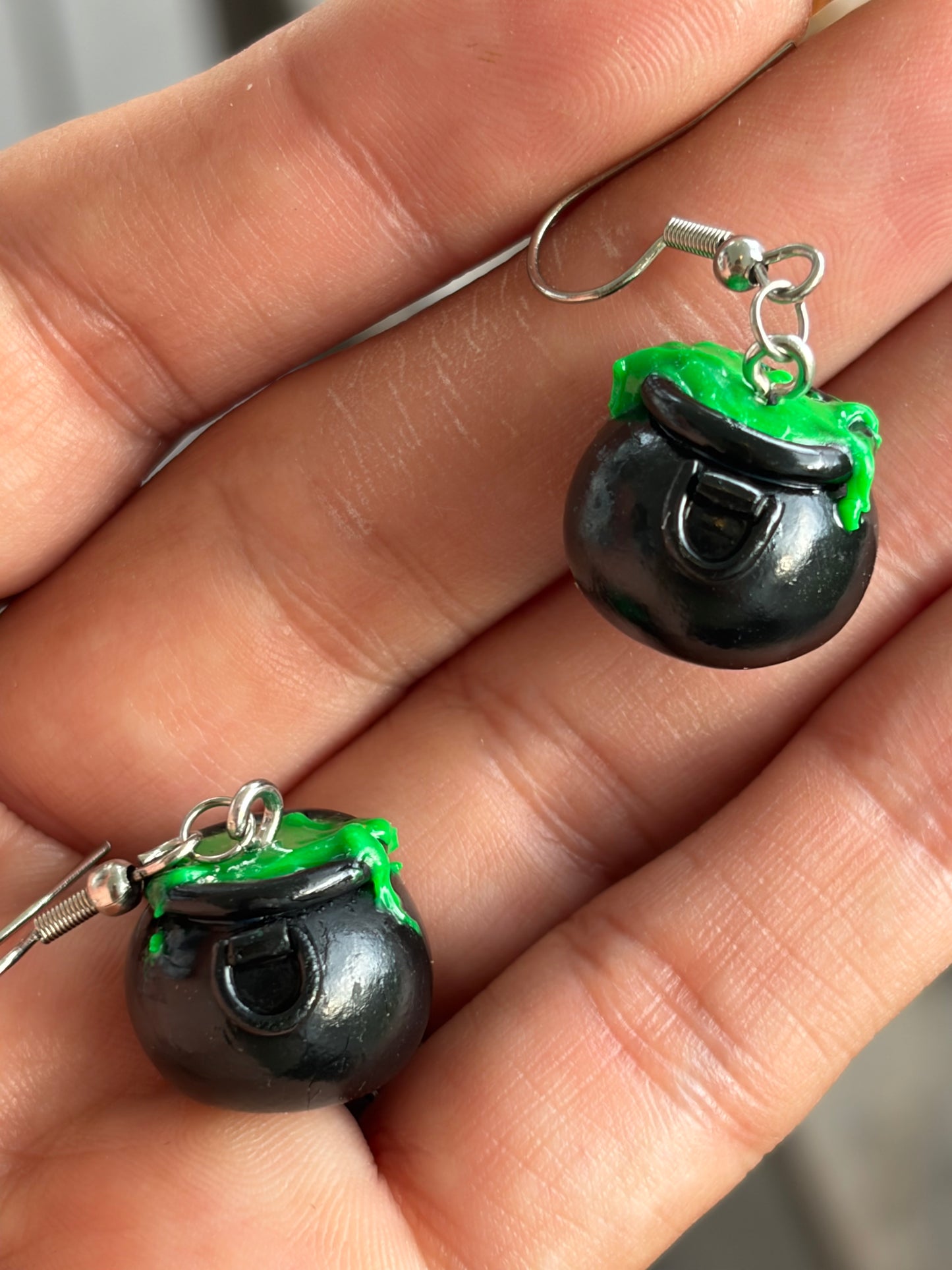 Halloween witches brew earrings