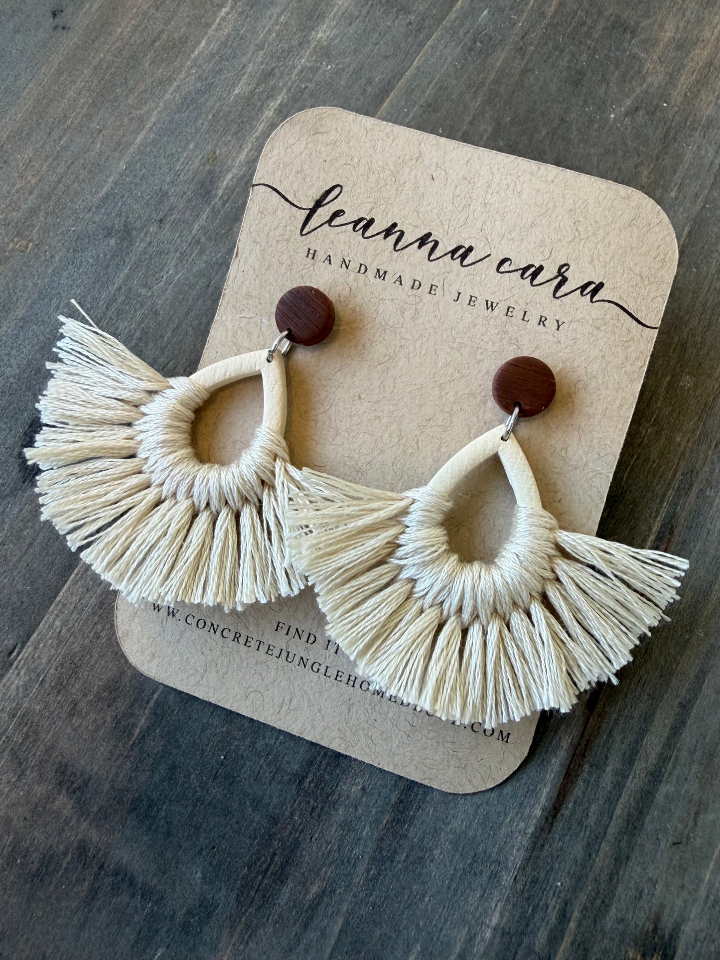 Handmade - Polymer Clay fun fringe earrings