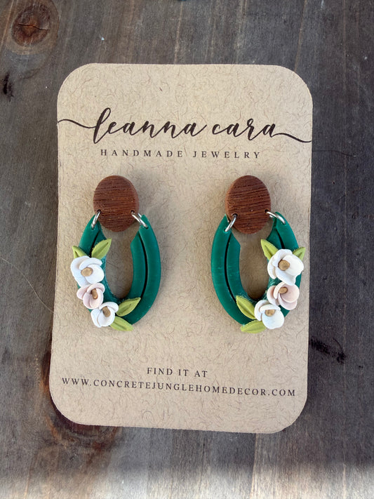 Handmade - Polymer Clay floral Earrings