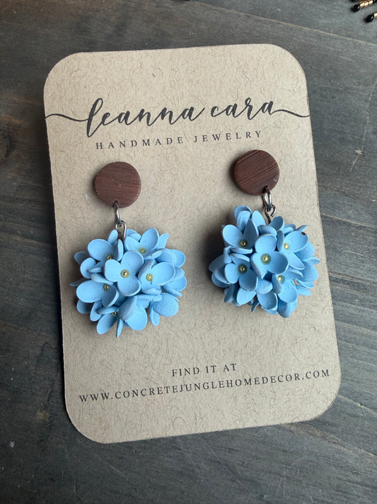 Polymer Clay floral Cluster Earrings