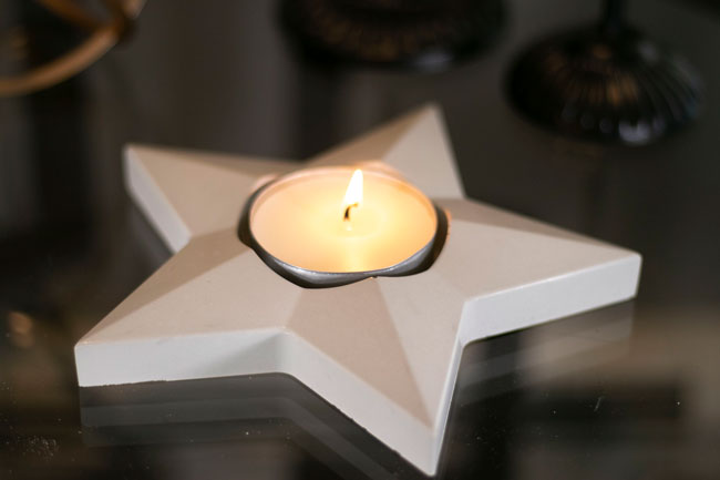 7.6” Large Nordic Star - candle holder