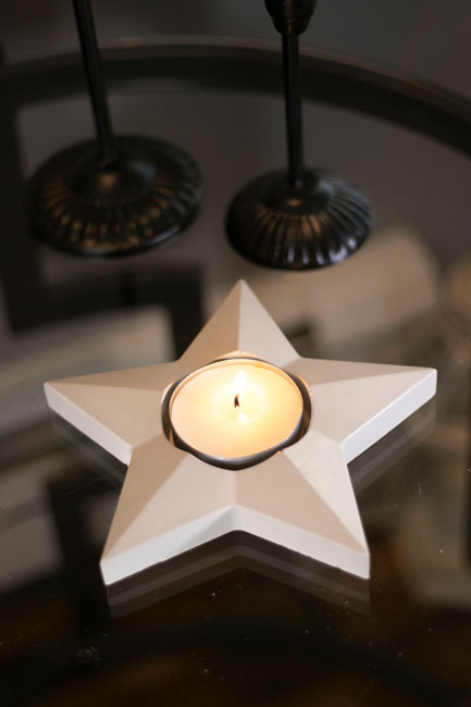 7.6” Large Nordic Star - candle holder