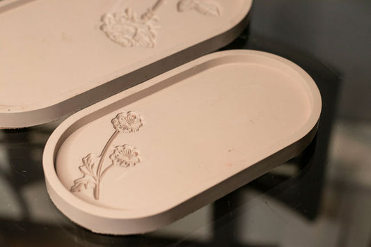 Small Flower Imprint tray