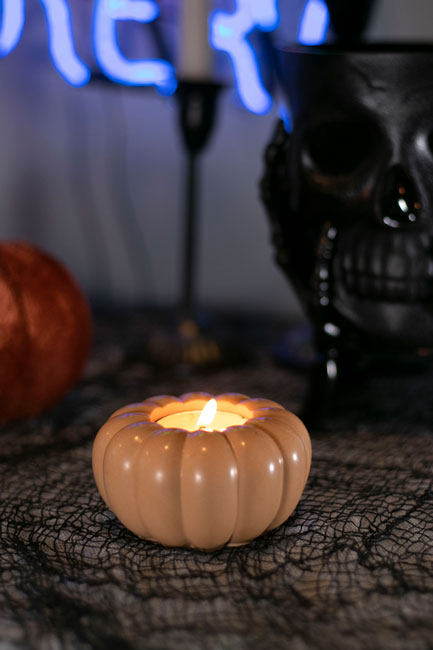 Orange pumpkin Tealight