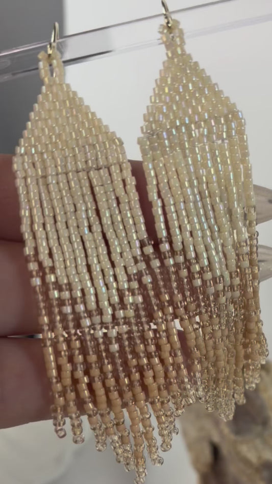 Handmade Miyuki beaded earrings